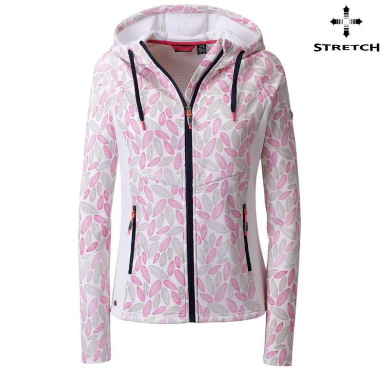 Linea Primero Trekkingjacke LPO - funktionelle Stretch Fleecejacke mit Waffelstruktur Malina von Linea Primero