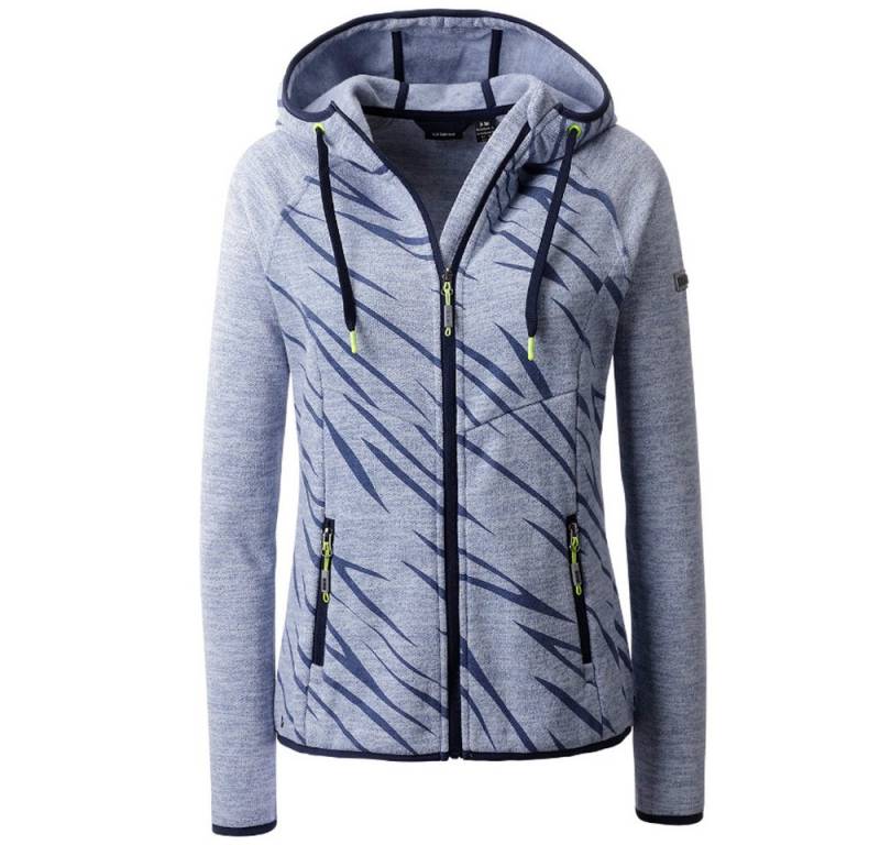 Linea Primero Trekkingjacke LPO - funktionelle Stretch Strick Fleece Jacke Ekaterina, violet von Linea Primero