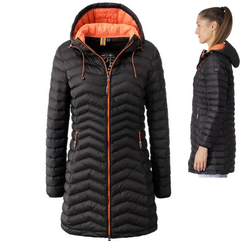 Linea Primero Trekkingjacke LPO - modischer, wattierter Steppmantel mit Kunstdaune Tamina, schwarz von Linea Primero
