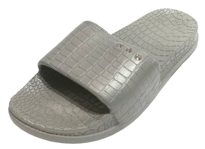 Linea Scarpa Linea Scarpa AMELAND Badeschuhe Damen Fußbett-Pantolette Kroko-Optik Badeschuh von Linea Scarpa