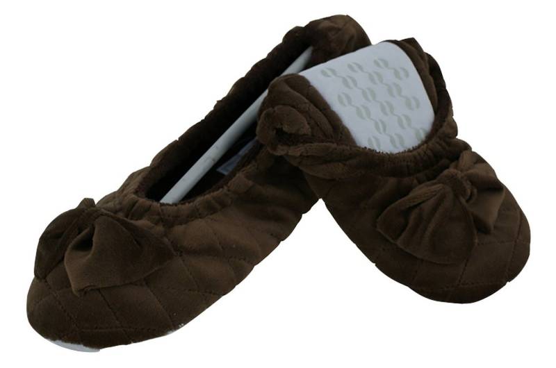 Linea Scarpa Linea Scarpa Sunny Damen Hausschuh Ballerinas Dunkelbraun Schlappen von Linea Scarpa