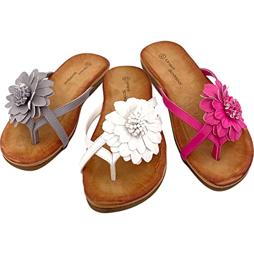 Modische und bequeme Damen Zehentrenner Sandale - Linea Scarpa Murano - Langlebig, robust und rutschhemmend: Größe: 39 | Farbe: hot Pink von Linea Scarpa