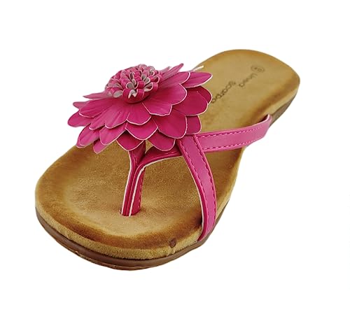 Modische und bequeme Damen Zehentrenner Sandale - Linea Scarpa Murano - Langlebig, robust und rutschhemmend: Größe: 41 | Farbe: hot Pink von Linea Scarpa