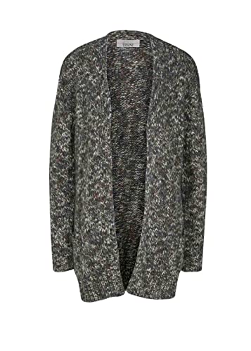 Linea Tesini Damen Designer-Grobstrickjacke, grün-bunt Größe 36/38 von Linea Tesini