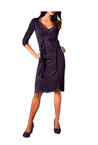 Linea Tesini Damen-Kleid Kleid Violett Größe 38 von Linea Tesini