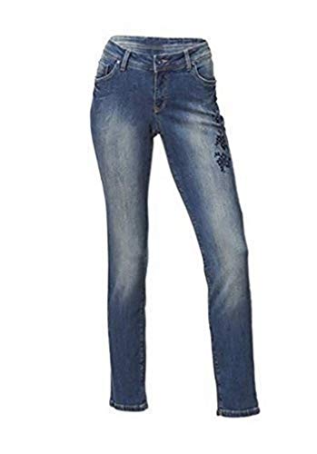 Linea Tesini Jeans Röhre Damen Blue Denim Gr. 38 von Linea Tesini