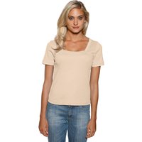 Witt Weiden Damen Carré-Shirt beige von heine