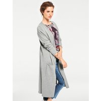 Witt Weiden Damen Long-Strickjacke grau-melange von heine