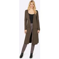 Witt Weiden Damen Long-Strickjacke oliv von heine