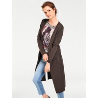 Witt Damen Long-Strickjacke, schokobraun von heine