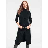 Witt Weiden Damen Long-Strickjacke schwarz von heine