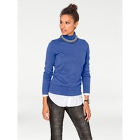 Witt Damen Rollkragenpullover, royalblau von heine