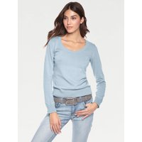 Witt Weiden Damen Rundhals-Pullover bleu von heine