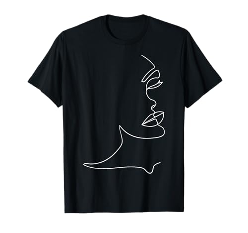 DEILLUM Lineart Gesichter Abstrakte Kunst Schwarz Aesthetic T-Shirt Damen Unisex-Kinder, Unisex-Erwachsene Schwarz S Halbarm Rundhals Regular Small EU 16-40 Pull-On Polyester 100% Polyester Imported DEILLUM Lineart Gesichter Abstrakte Kunst Schwarz Aesthetic T-Shirt Damen Unisex-Kinder, Unisex-Erwachsene Schwarz S Halbarm Rundhals Regular Small EU 16-40 Pull-On Polyester 100% Polyester Imported von Lineart Gesichter Abstrakte Kunst Line Art DEILLUM