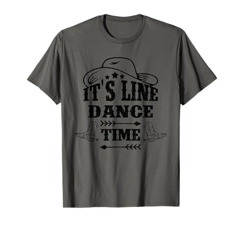 Linedance Country Music Western Tanz Motive - Herren Country Line Dance T-Shirt, Grau, S Linedance Country Music Western Tanz Motive - Herren Country Line Dance T-Shirt, Grau, S von Linedance Country Music Western Tanz Motive