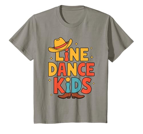 Kinder Line Dance Kinder fröhliche Kinder tanzen T-Shirt von Linedance Fröhliche Line Dance Designs für Kinder