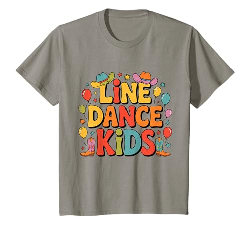 Kinder Line Dance Kinder fröhliche Kinder tanzen T-Shirt Kinder Line Dance Kinder fröhliche Kinder tanzen T-Shirt von Linedance Fröhliche Line Dance Designs für Kinder