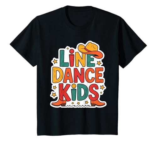 Kinder Line Dance Kinder fröhliche Kinder tanzen T-Shirt Kinder Line Dance Kinder fröhliche Kinder tanzen T-Shirt von Linedance Fröhliche Line Dance Designs für Kinder