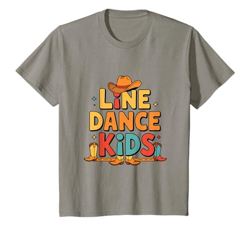 Kinder Line Dance Kinder fröhliche Kinder tanzen T-Shirt von Linedance Fröhliche Line Dance Designs für Kinder