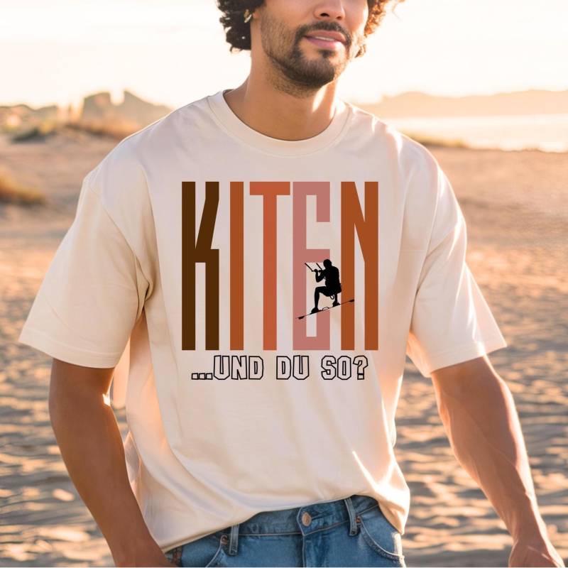Kite T-Shirt, Kiten Kitesurfer, Kitesurfen, Wassersportshirt, Unisex Hang Loose, Kitesurfer T-Shirt von LinellyStudio