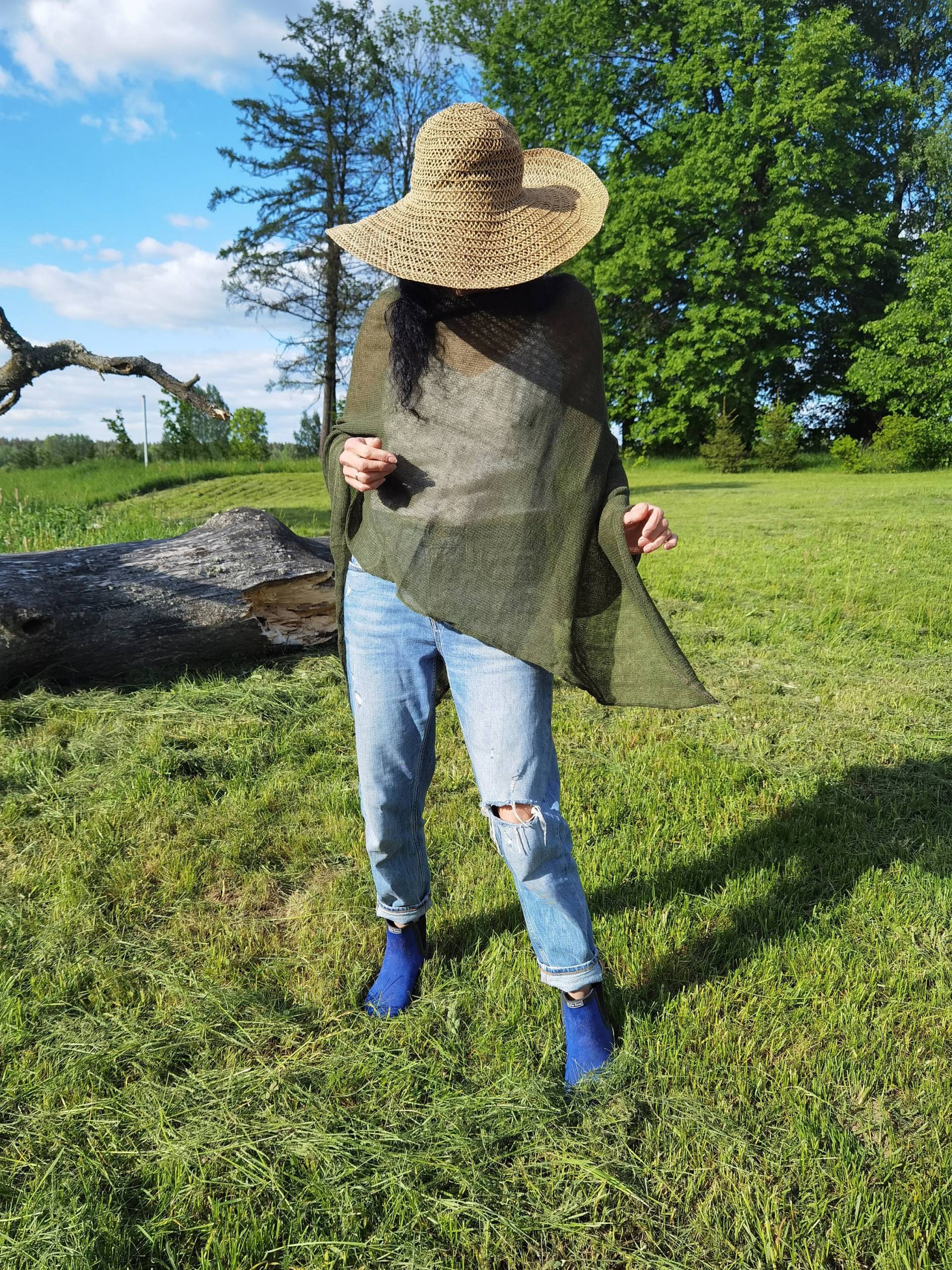 Leinen Poncho | Leinenponcho Naturleinen Top Tunika Aus Wrap Leinenkleidung Schultertuch Umhang Bio Leinen Poncho | Leinenponcho Naturleinen Top Tunika Aus Wrap Leinenkleidung Schultertuch Umhang Bio von LinenAmber