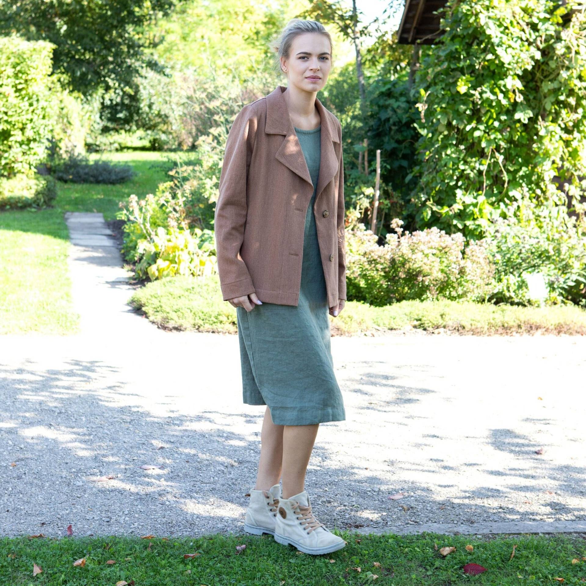 Leinenjacke Aus Schwerem Leinenstoff, Leinenjacke, Leinenstrickjacke Mit Taschen, Leinenmantel Leinenjacke Aus Schwerem Leinenstoff, Leinenjacke, Leinenstrickjacke Mit Taschen, Leinenmantel von LinenCloud