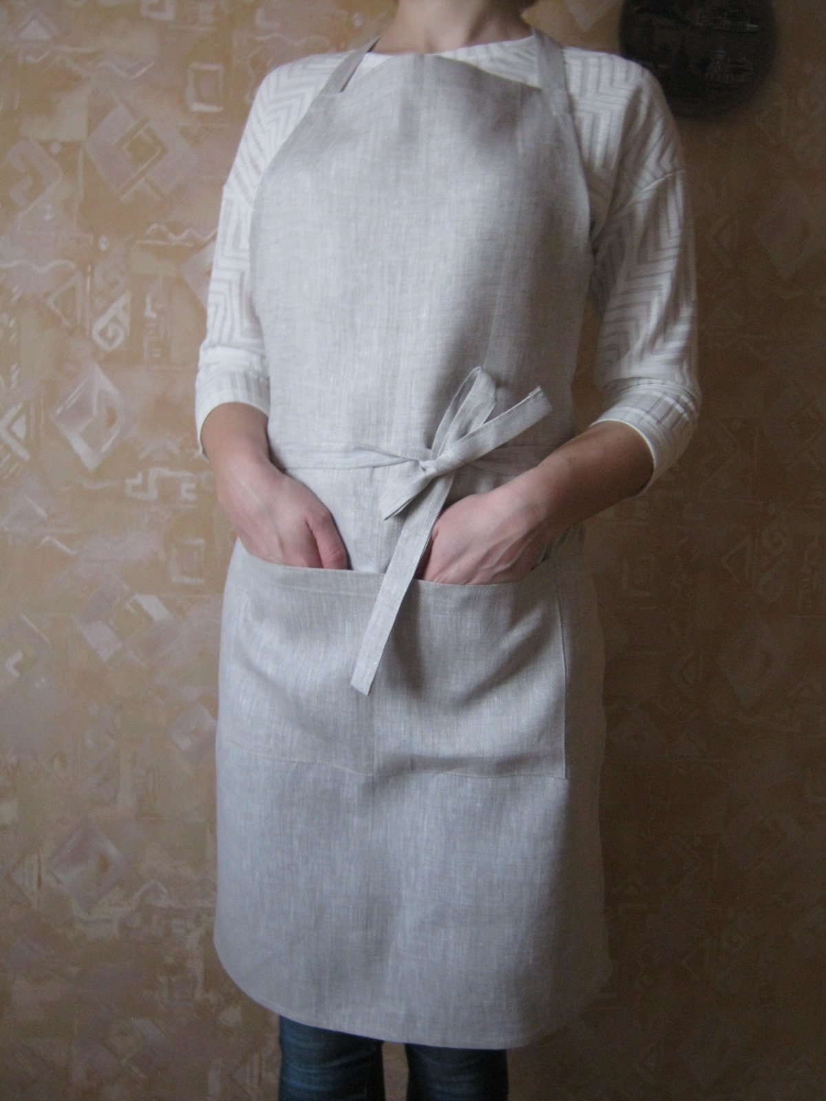 Leinen Schürze Für Damen Und Herren. Komplette Zum Kochen, Gärten von LinenComfort