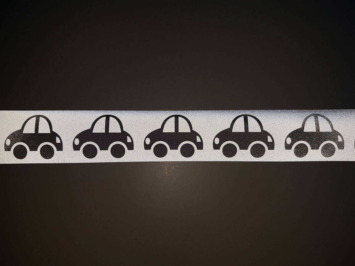 Aufbügeln Reflexband, Auto, Auto Transfer, Reflektierende Applikationen, Bügelbild Aufnäher von LinenCookieFabrics