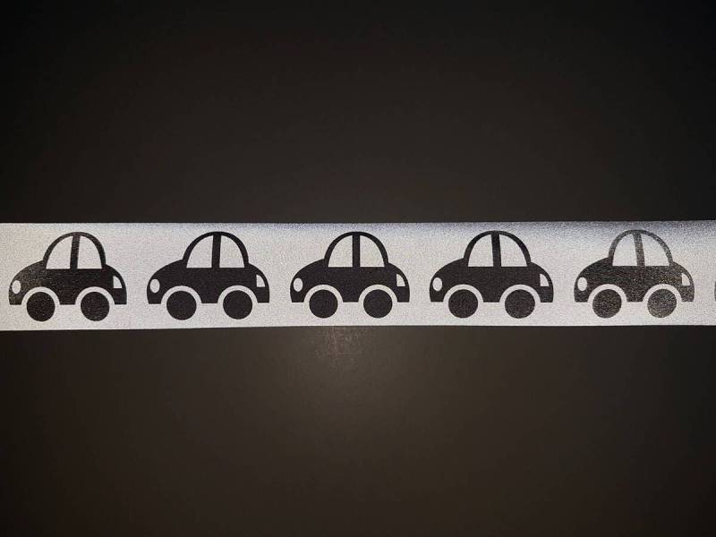 Aufbügeln Reflexband, Auto, Auto Transfer, Reflektierende Applikationen, Bügelbild Aufnäher von LinenCookieFabrics
