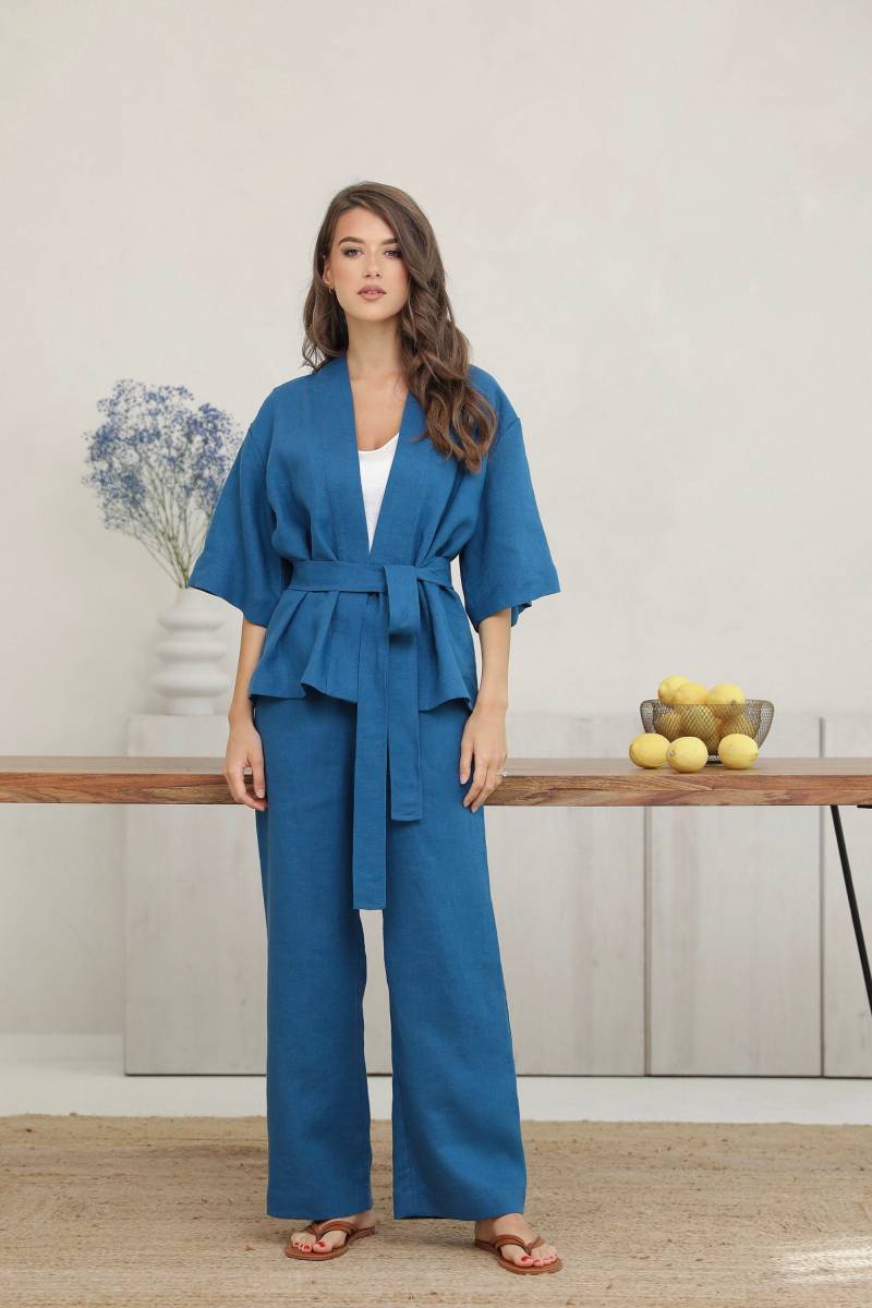 Leinen Jacke, Strickjacke, Kleidung Frauen, Top, Reines Leinen, Jeden Tag von LinenSWANclothing