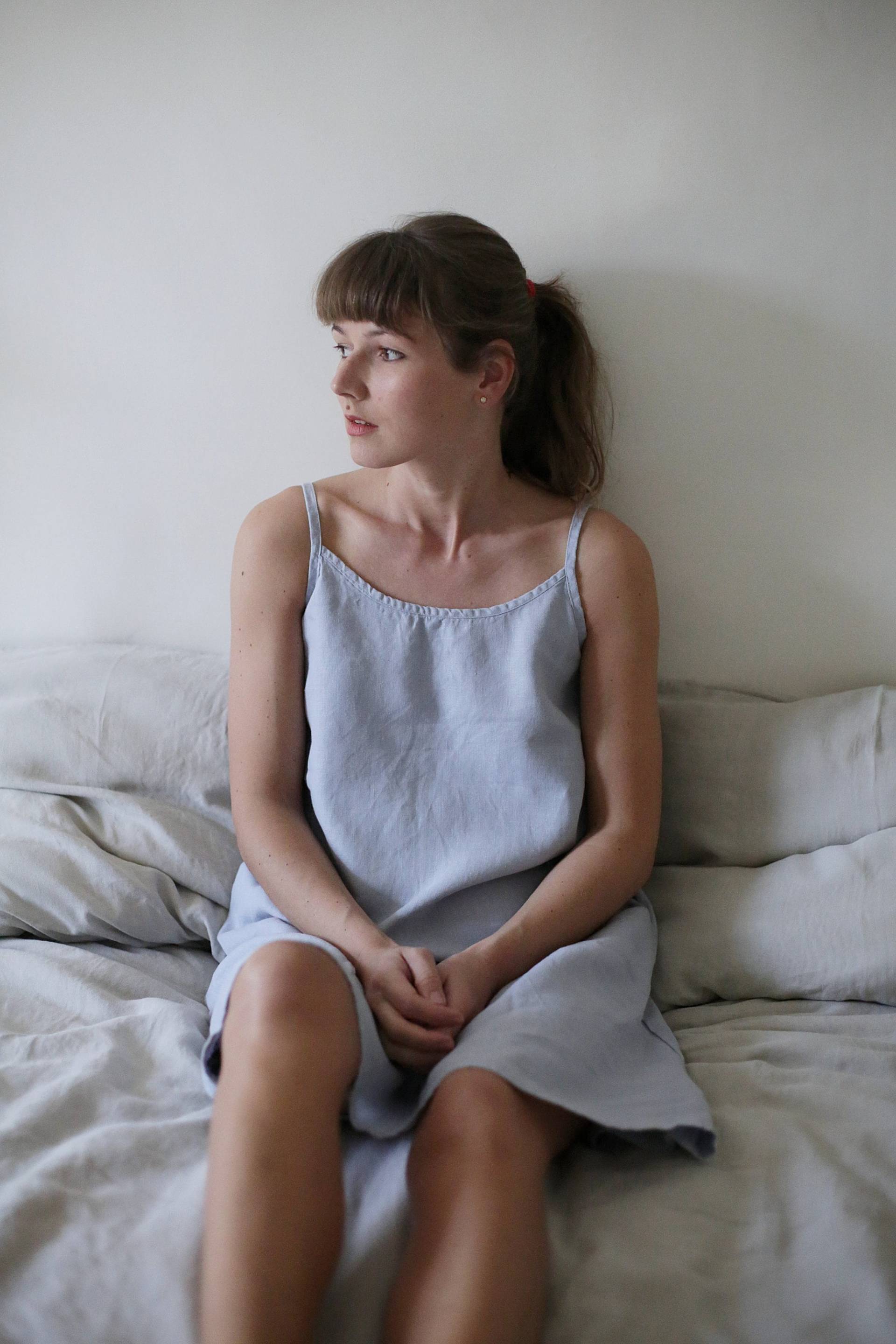 Leinenkleid Mit Schultergurten | Nachtkleid |Schlafkleid Sommerkleid Leichtes Kleid Nachthemd von LinenSea