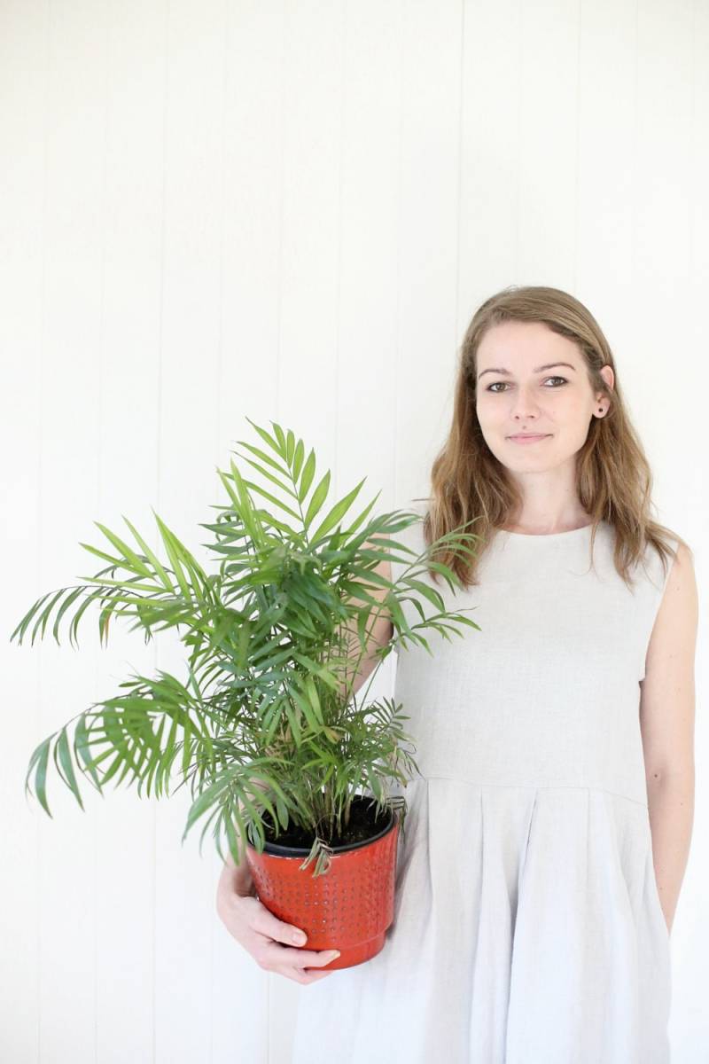 Smock Leinenkleid/Weites Plissiertes Leinenkleidung Lockere Passform Bellow The Knie Oversized Lockeres Maxikleid von LinenSea