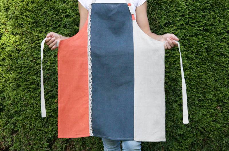 Leinen Schürze Handgenähte Gartenschürze & Grillschürze von LinenWaves