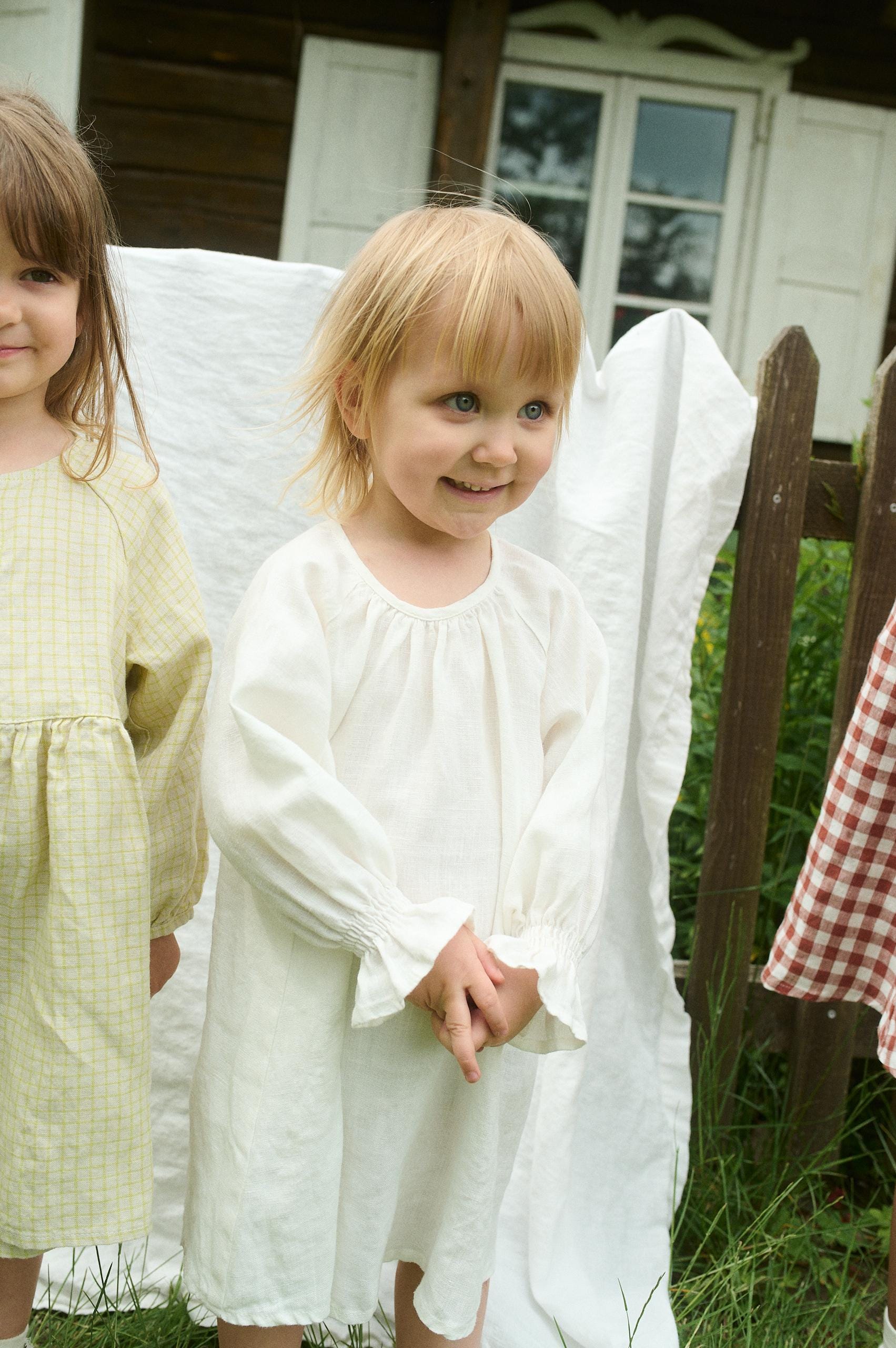 Oversized Leinen Kleid Für Mädchen von Linenfox