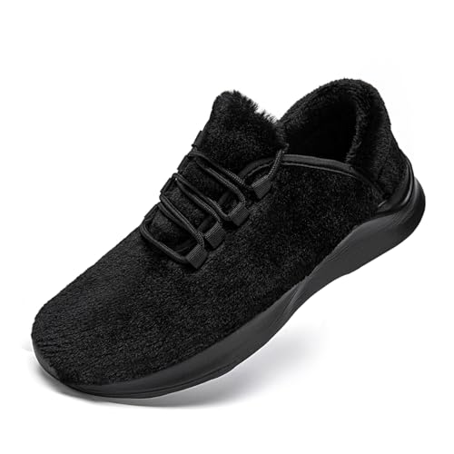 Linenghs Damen Schuhe Winter Walking Sportschuhe Running Sneakers Wärme Laufschuhe Turnschuhe Mädchen Schneetag Freizeitschuhe Licht Hausschuhe Komfortabel Straßenlaufschuhe Schwarz EU 36 von Linenghs