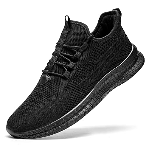 Linenghs Damen Sneakers Sport Running Walking Schuhe Laufschuhe Turnschuhe Freizeitschuhe Outdoor Licht Komfortabel Schuhe Atmungsaktiv Weich Schwarz EU 41 von Linenghs