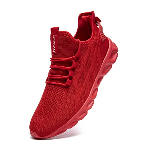 Linenghs Herren Schuhe Laufschuhe Turnschuhe Sportschuhe Sneaker Running Tennis Freizeit Straßenlaufschuhe Leichtgewichts Atmungsaktiv Walking Outdoor Fitness Jogging Rot 41 EU Linenghs Herren Schuhe Laufschuhe Turnschuhe Sportschuhe Sneaker Running Tennis Freizeit Straßenlaufschuhe Leichtgewichts Atmungsaktiv Walking Outdoor Fitness Jogging Rot 41 EU von Linenghs
