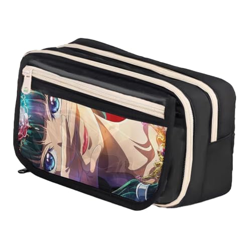 Linfemy Maomao Anime Federmäppchen, 3D-Druck, doppellagig, Jinshi, Schreibwarenbox, große Kapazität, Schulbedarf, Schreibwaren, Aufbewahrung, Studenten, Schwarz 6, 21 x 13 x 8 cm, Federmäppchen Linfemy Maomao Anime Federmäppchen, 3D-Druck, doppellagig, Jinshi, Schreibwarenbox, große Kapazität, Schulbedarf, Schreibwaren, Aufbewahrung, Studenten, Schwarz 6, 21 x 13 x 8 cm, Federmäppchen von Linfemy