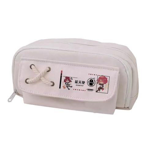 Linfemy Texas Elysiu Anime Federmäppchen Dornen 3D-Druck Doppellagige Schreibwarenbox Große Kapazität Schule Schreibwaren Aufbewahrung Studenten, Weiß 5, 22 x 11 x 5.5 CM, Federmäppchen von Linfemy