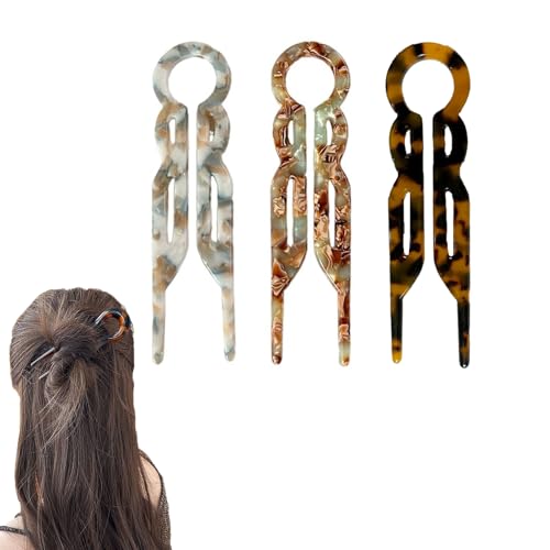 Ling & Bai Prestige-Haarnadeln, U-förmige Haarnadeln, Essigsäure-Haarnadeln, Styling-Zubehör für Damen und Mädchen, 3 Stück (B) von Ling & Bai