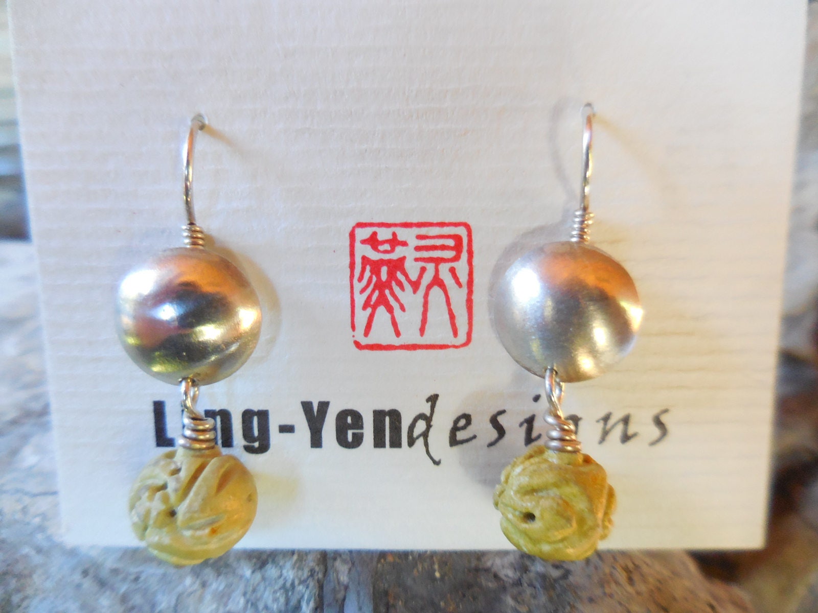 Kuppeln Mit Türkis in Sterling Silber von LingYenDesigns