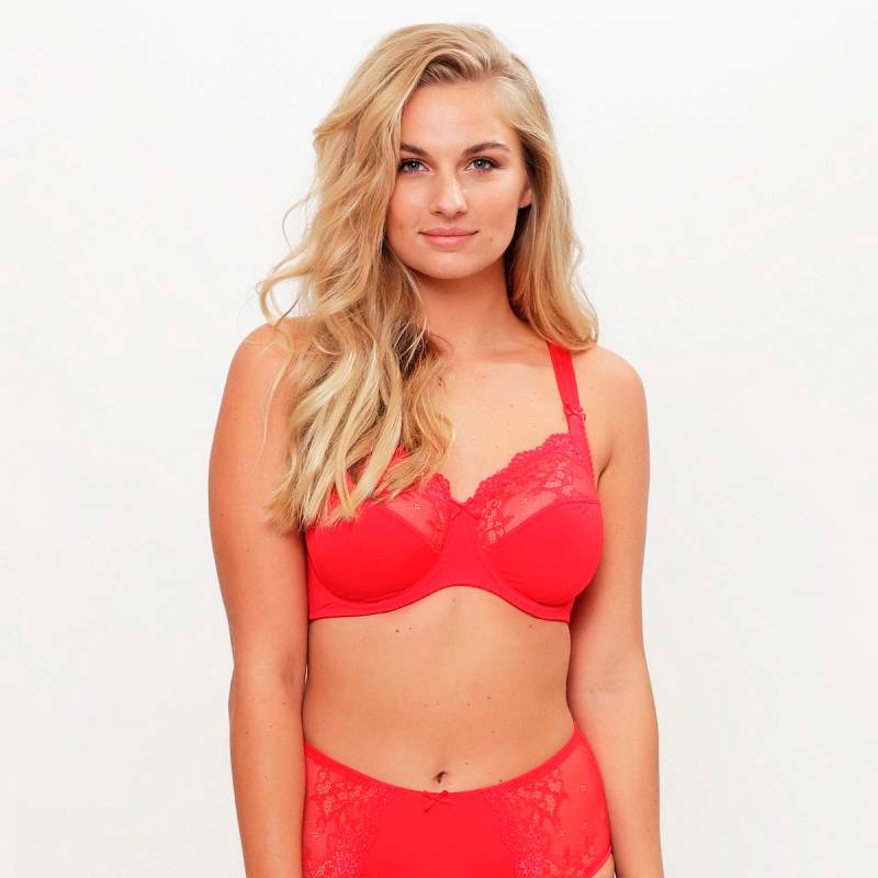 LingaDore Daily Plus Size BH mit Bügel, Rot, Größe: 95F, Damen von LingaDore