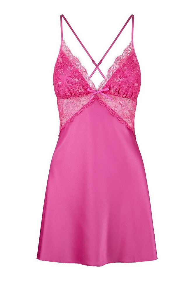 LingaDore Negligé Neglige Kleidchen in Pink Spitze von LingaDore