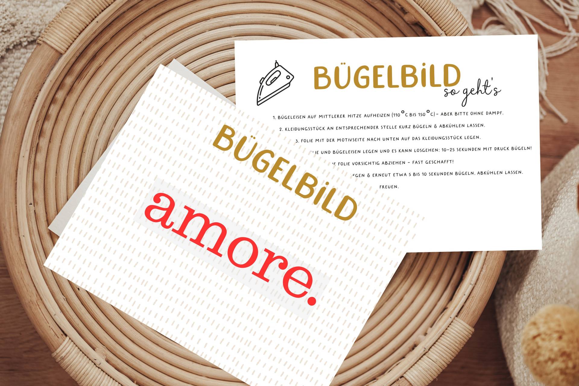 Bügelbild Amore Kleine Liebe Aufbügler Patch Erwachsene von Lingerei