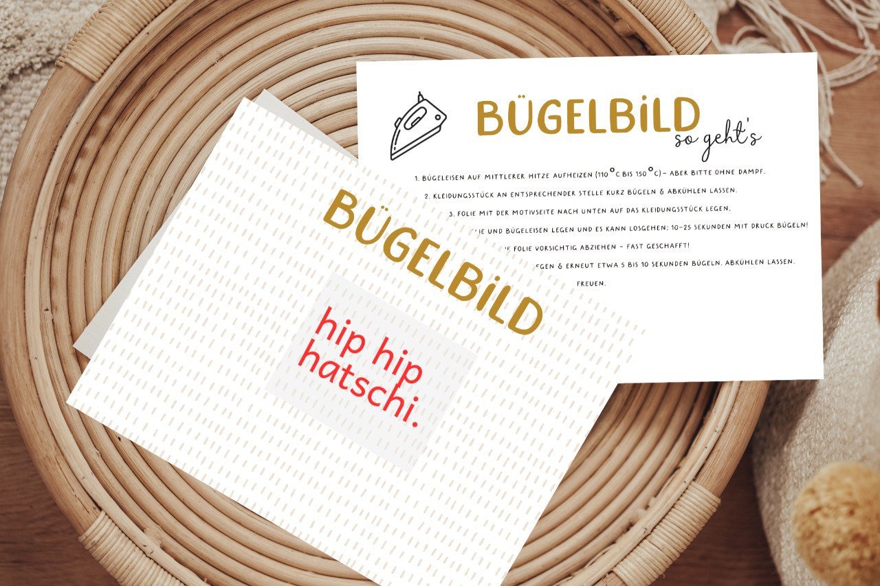 Bügelbild Hatschi Allergies Heuschnupfen Allergie von Lingerei