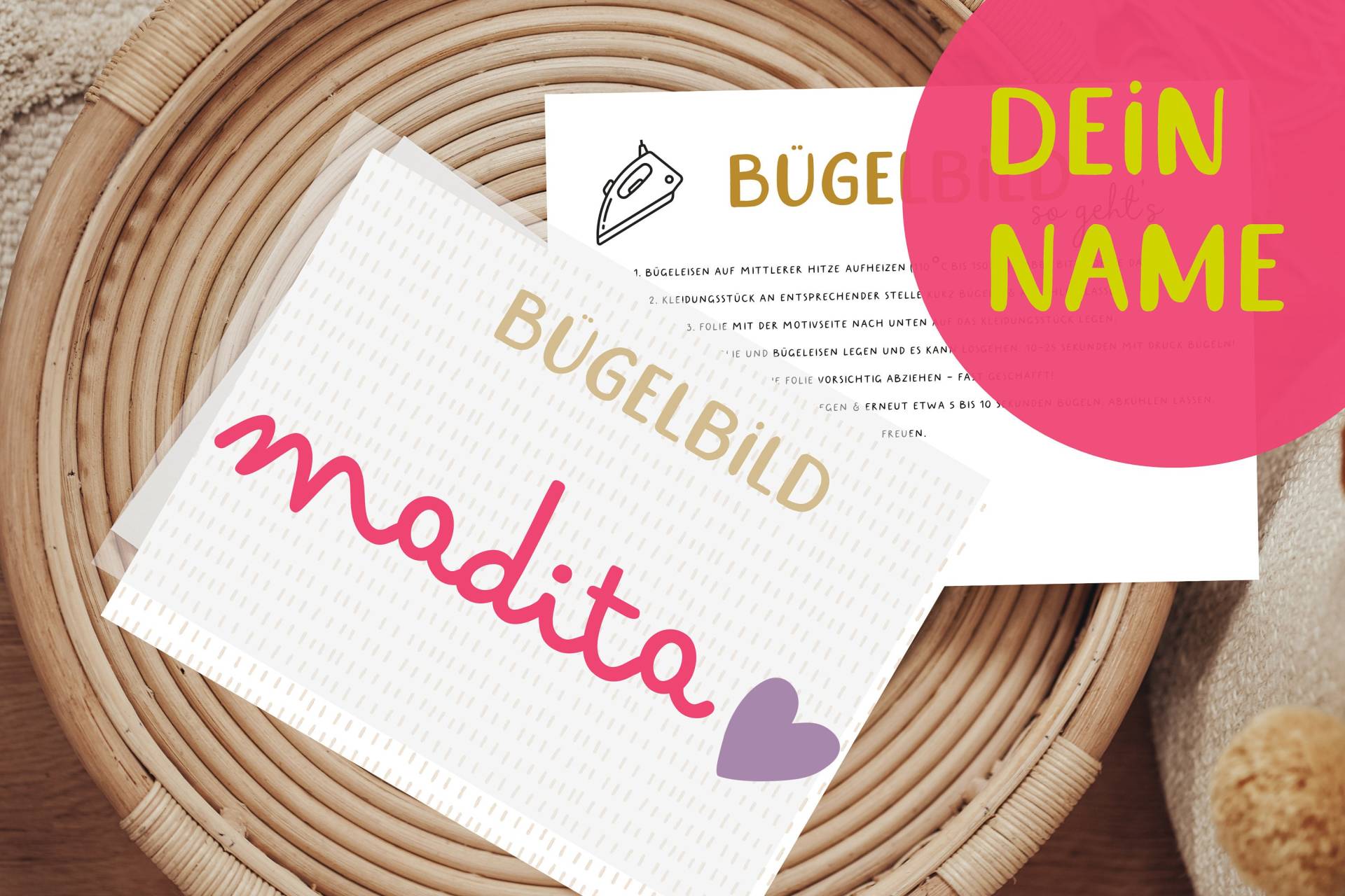 Bügelbild Name Personalisiert Schriftart 1 Geburtstag Einschulung von Lingerei