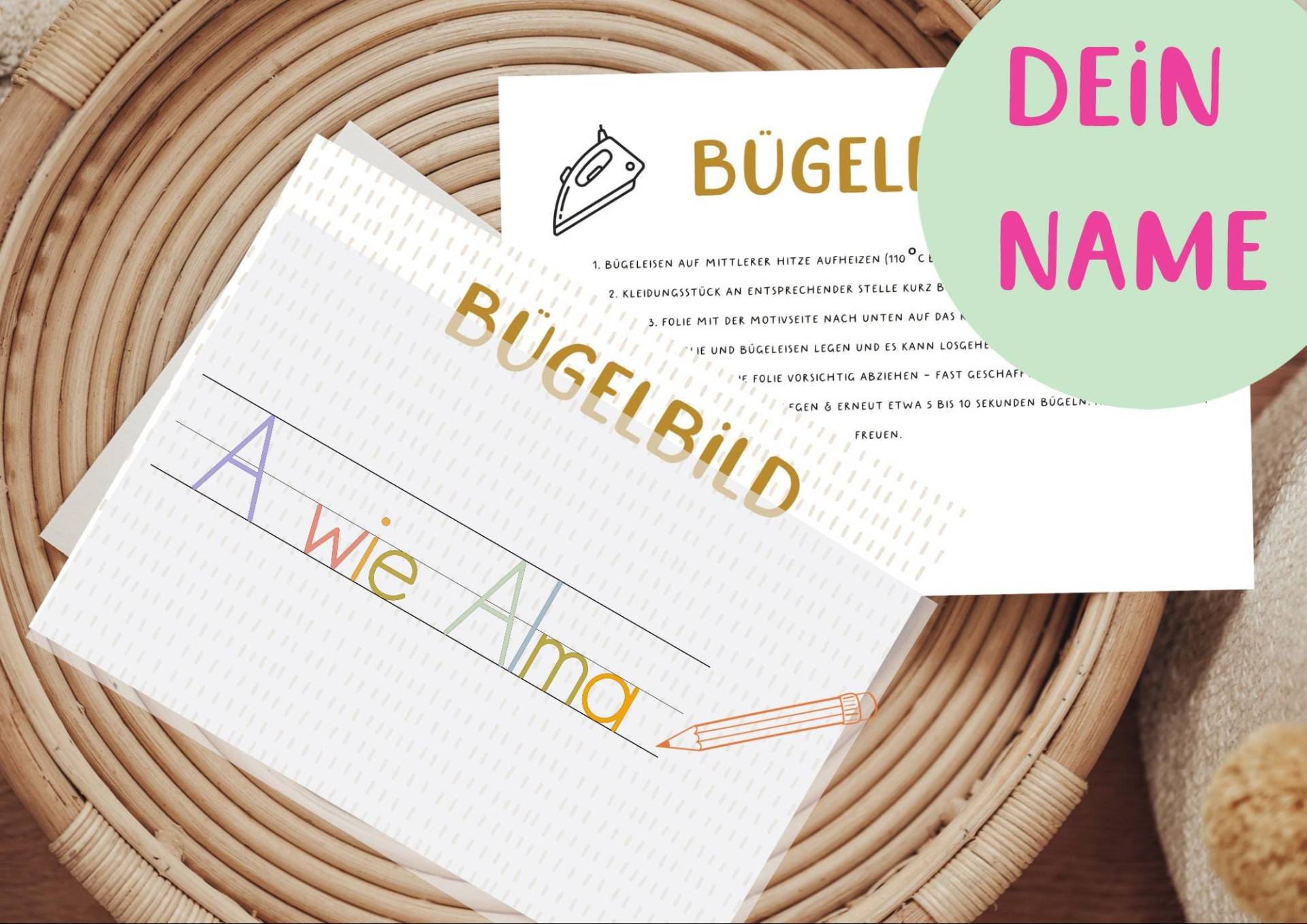 Bügelbild Name Personalisiert Schriftart 7 Geburtstag Einschulung von Lingerei