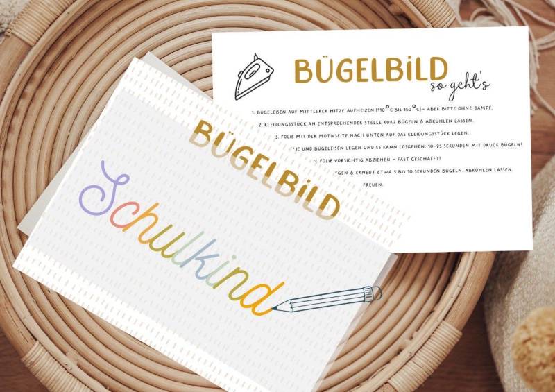 Bügelbild Schulkind Xxl Schrift Bleistift Niedlich Diy Shirt Einschulung 2025 Erste Klasse von Lingerei