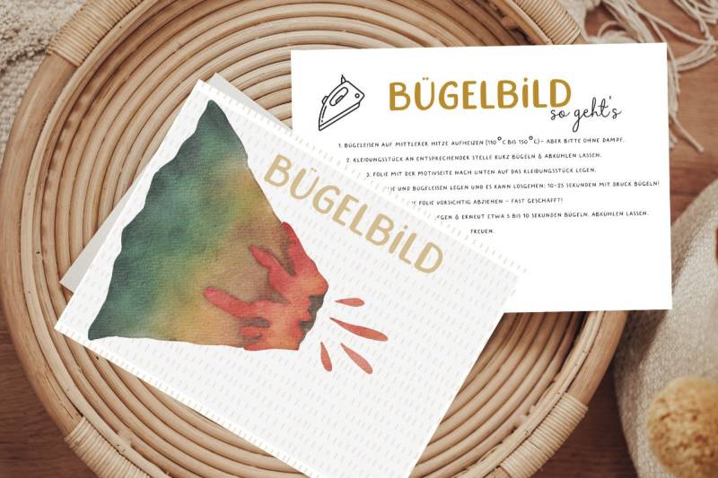 Bügelbild Vulkan Aufbügler Patch von Lingerei