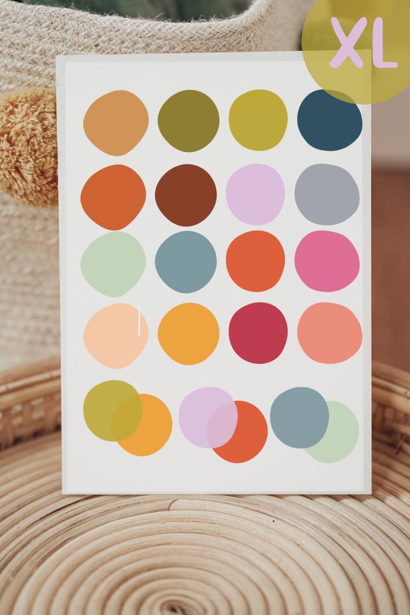 Bügelbild Xl Konfetti Punkte Aufbügler Patch von Lingerei